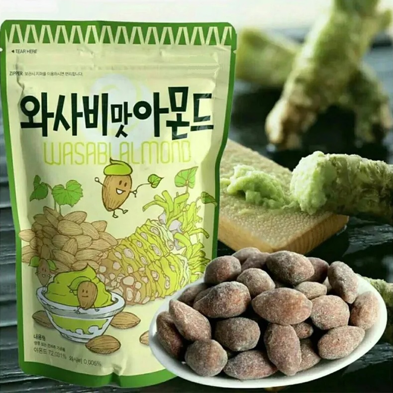 Snack di mandorle ricoperte al Wasabi - HBAF 120g.